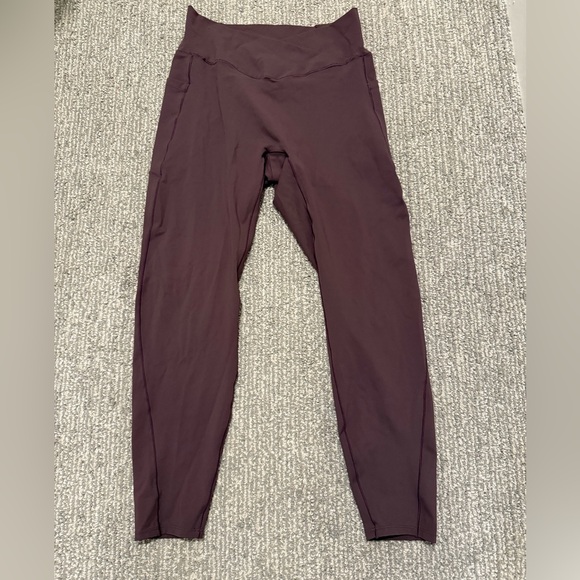 HALARA Pants - Halara High-Rise 7/8 Leggings | Plum Burgundy | Size L